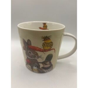 Vicki Sawyer PPD New Bone China Animal Rabbit Bird Coffee Mug Cream Whimsical
